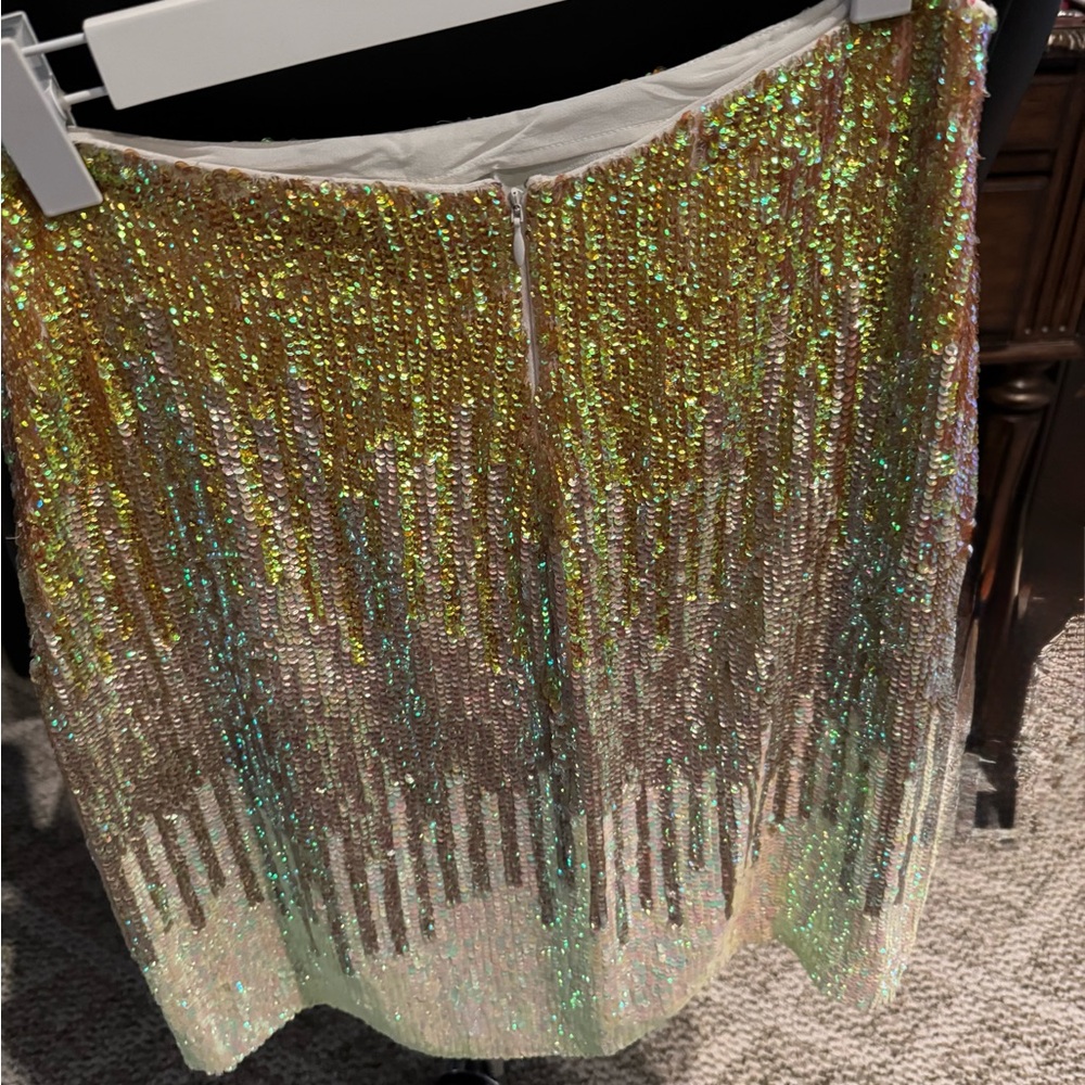 Versace Collection Iridescent Ombre sequin skirt - Picture 7 of 14